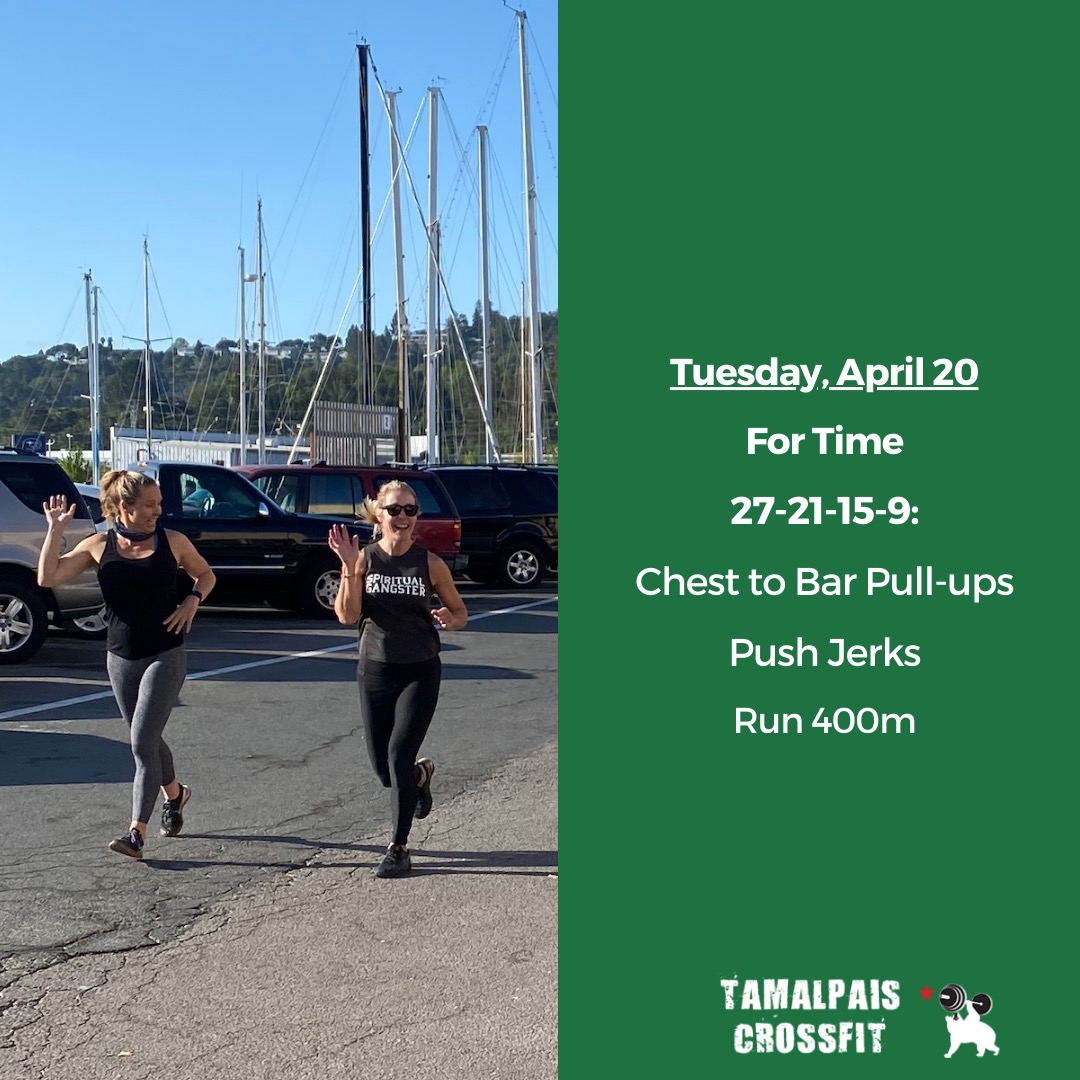 Tamalpais CrossFit WOD April 20 2021